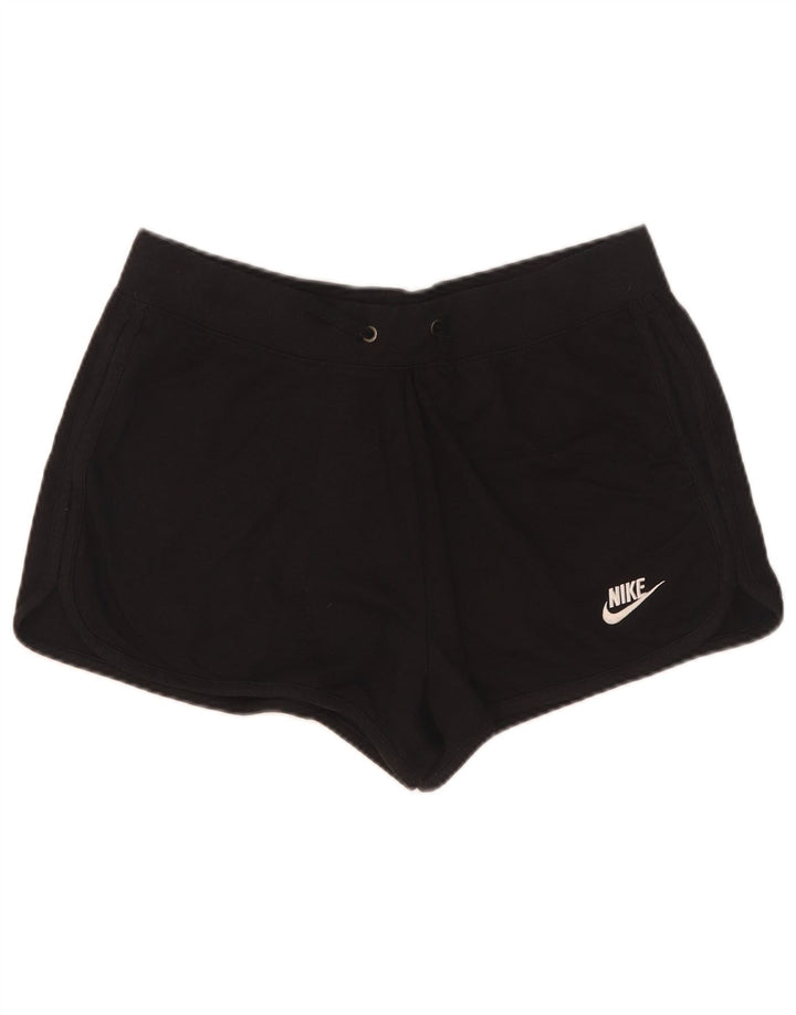 Nike Damen Sportshorts UK 14 Large Schwarz Polyester