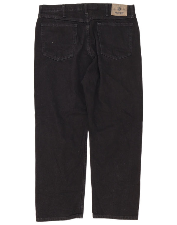 Wrangler Herren-Freizeithose mit entspannter Passform, W36, L29, schwarze Baumwolle