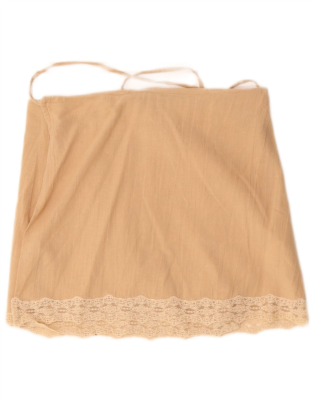 Zara Damen Wickelrock Medium W30 Beige Baumwolle