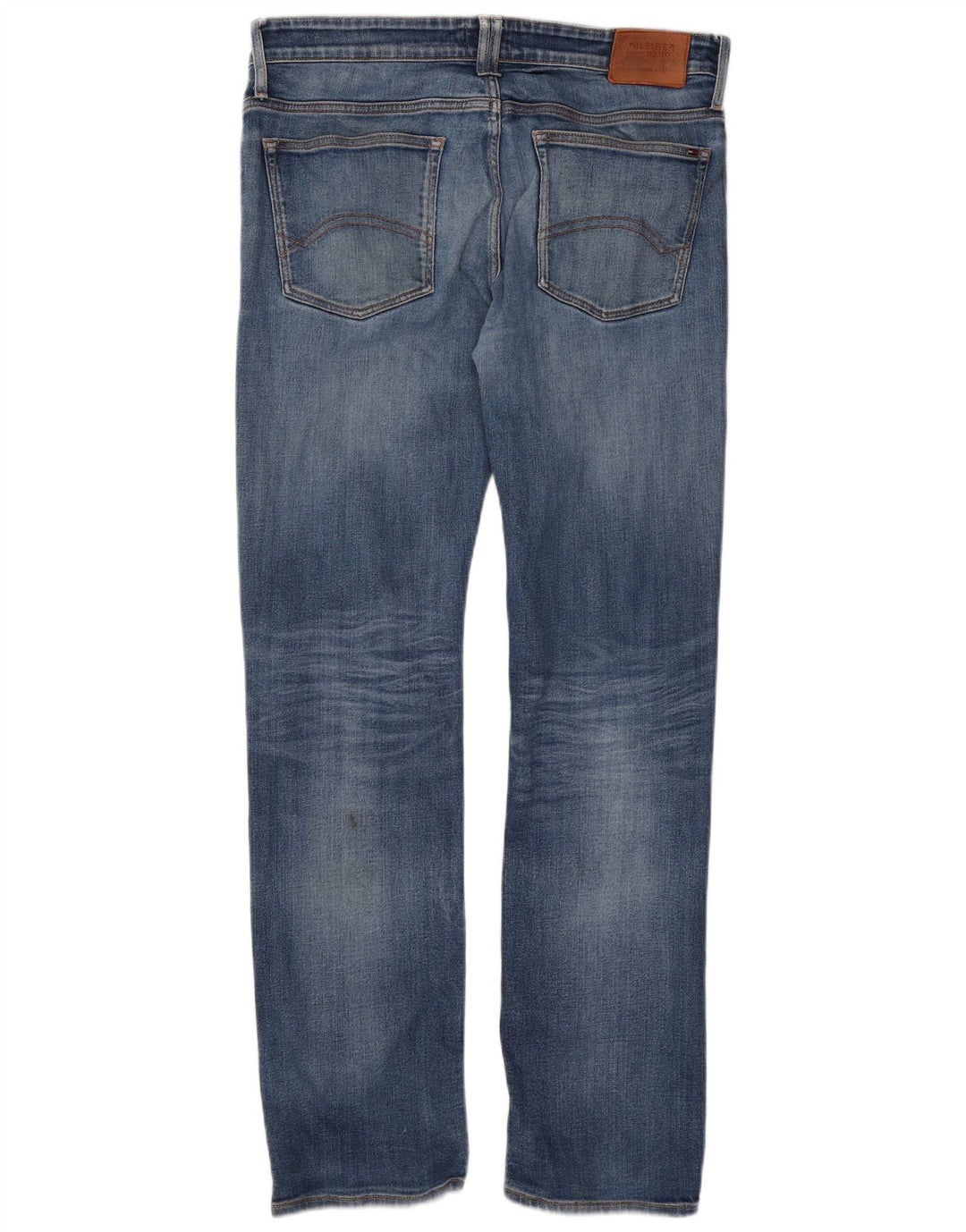 Tommy Hilfiger Herren Straight Jeans W36 L34 Blaue Baumwolle