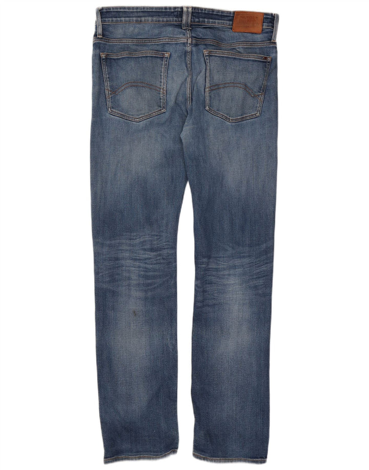 Tommy Hilfiger Herren Straight Jeans W36 L34 Blaue Baumwolle