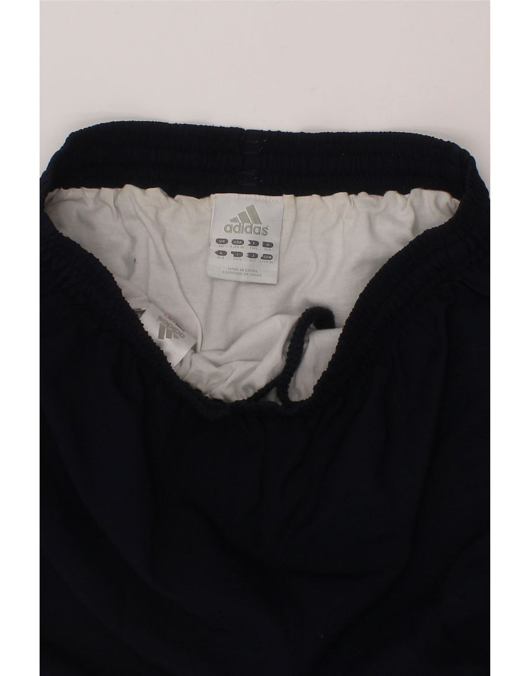 ADIDAS Boys Sport Shorts 13-14 Years  Navy Blue Polyester Vintage Adidas and Second-Hand Adidas from Messina Hembry 