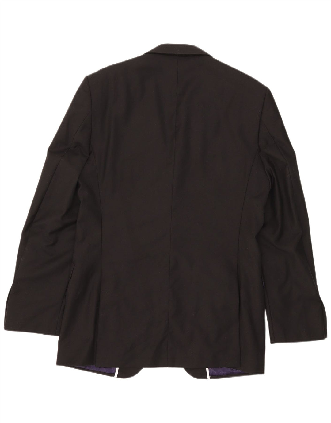 Marks & Spencer Herren-Blazer, lang, mit 2 Knöpfen, UK 40, mittelschwarz, Wolle