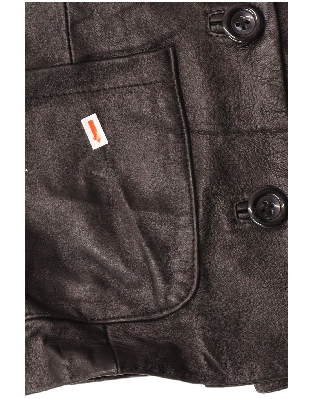 Vintage Damen Lederjacke IT 44 Medium Black Classic