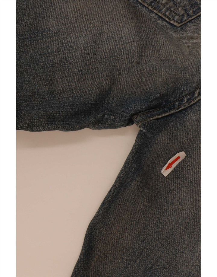 Nehmen Sie zwei gerade Jeans für Damen, Größe 27, W27, L30, blaue Baumwolle