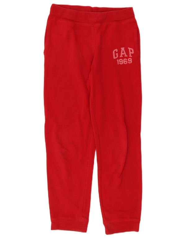 Gap Mädchen-Trainingsanzughose mit Grafik, Jogger, 12–13 Jahre, XL, rote Baumwolle