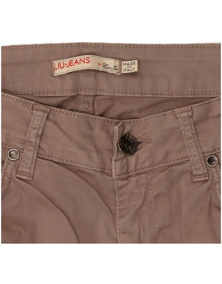 Liu Jo Damen Slim Freizeithose W30 L30 Grau