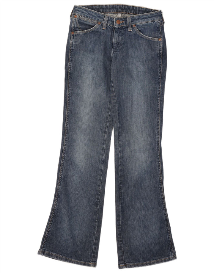 Wrangler Womens Eve Bootcut Jeans W28 L32 Blaue Baumwolle
