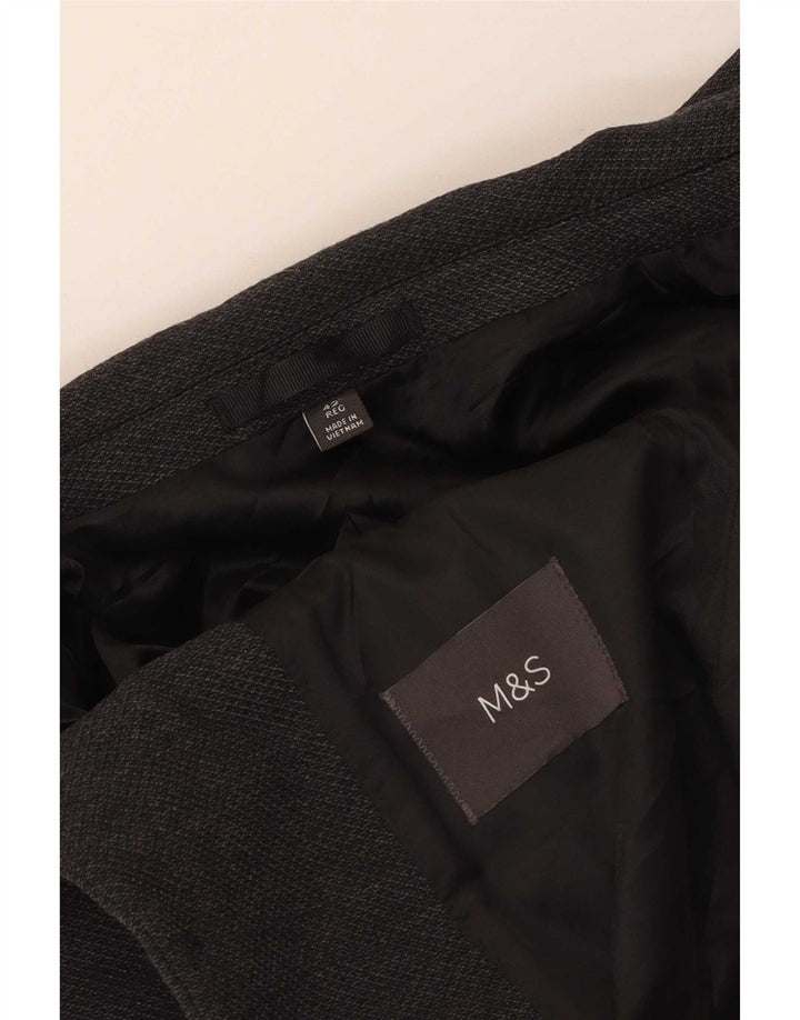 Marks & Spencer Herren-Blazer mit 2 Knöpfen, Gr. 42, Grau