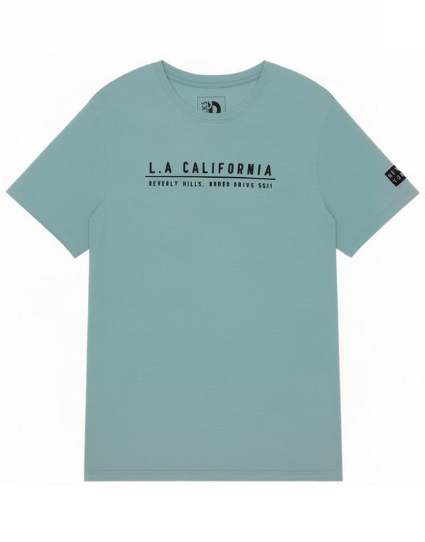 Dack's Grafik-T-Shirt-Oberteil für Damen, UK 16, Größe L, Blau, Baumwolle
