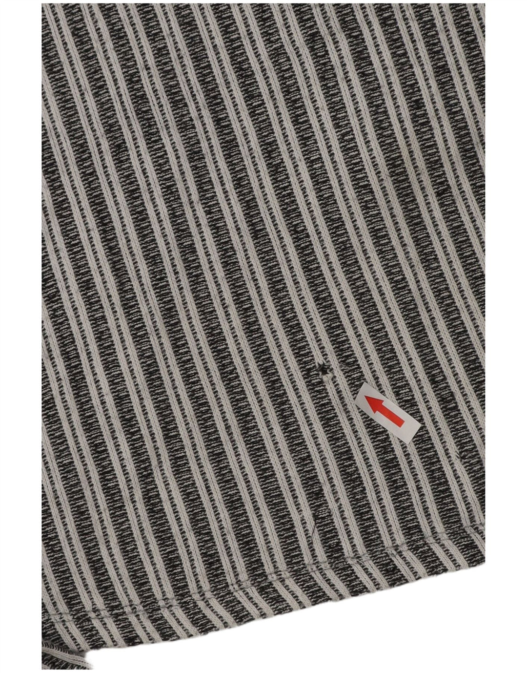 Zara Damen Langarm-Blusenoberteil UK 16 Large Schwarz gestreift