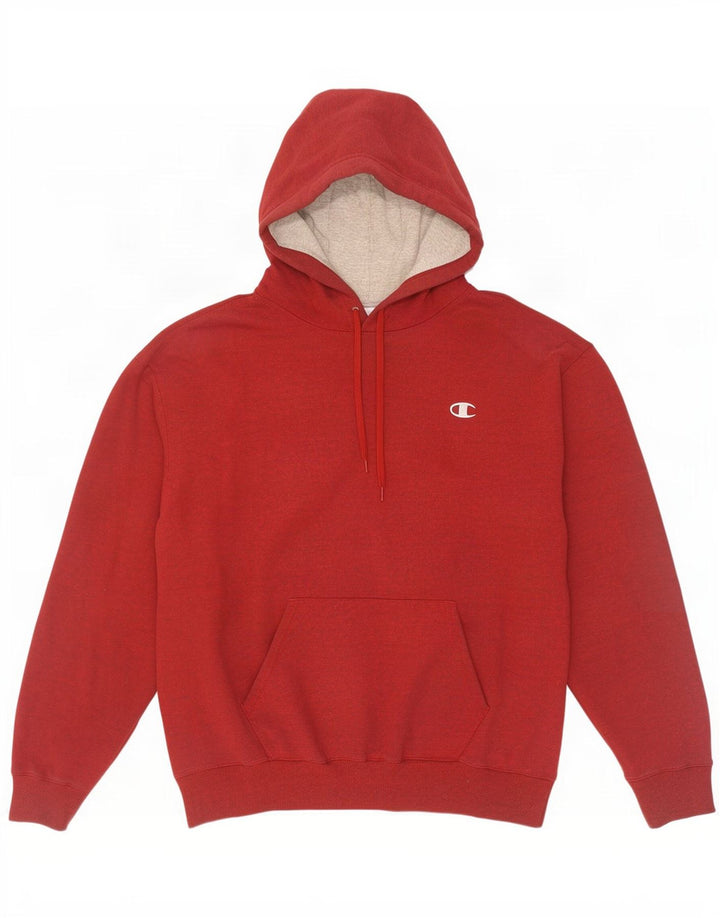 Champion Herren Kapuzenpullover XL aus roter Baumwolle
