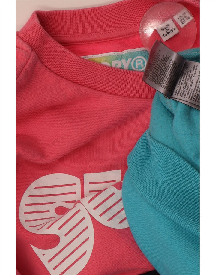 SUPERDRY Damen-Sweatshirt in Übergröße, Gr. 10, Größe S, mehrfarbig