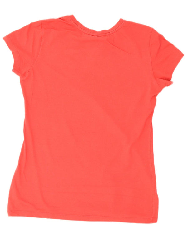 Champion Damen Grafik T-Shirt Top UK 14 Large Rot