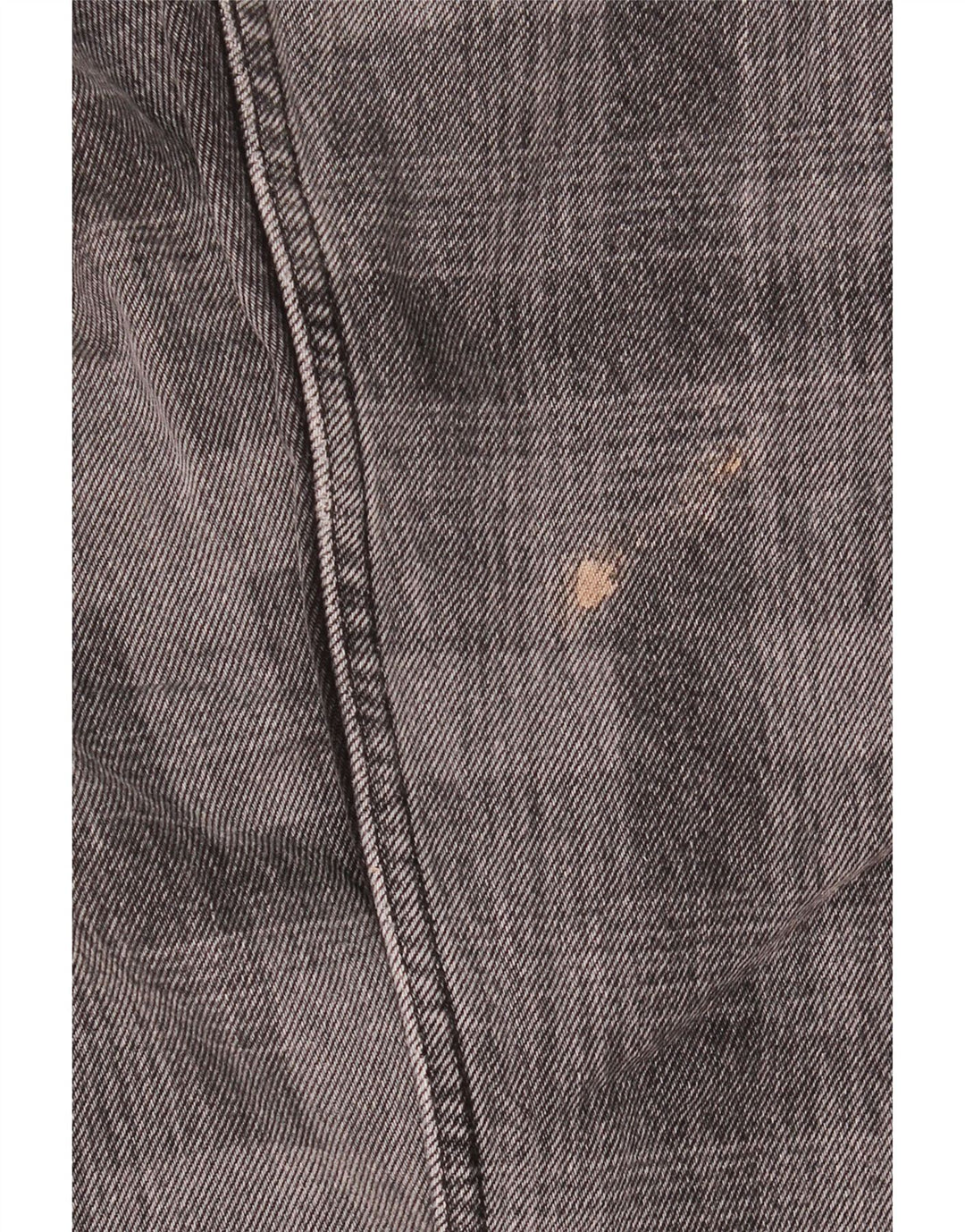 Zara Damen Straight Jeans EU 42 Large W32 L30 Grau karierte Baumwolle