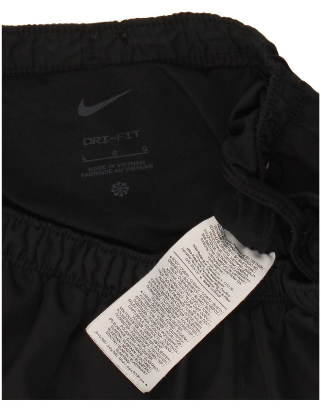 Nike Herren Dri Fit Sportshorts, groß, aus schwarzem Polyester