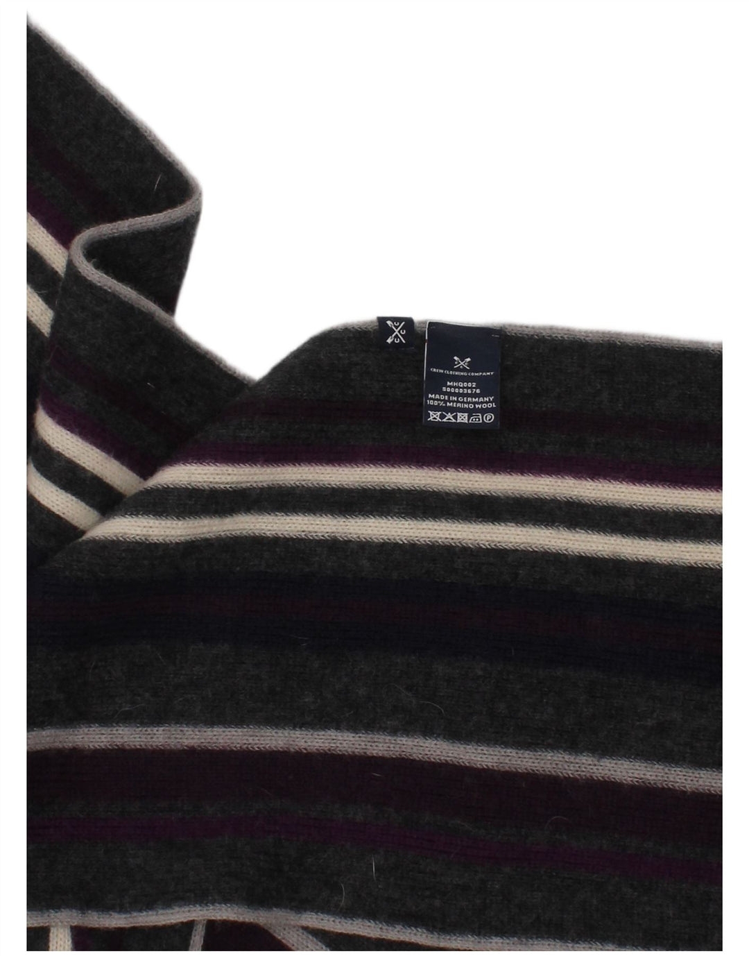 Crew Clothing Herren-Rechteckschal, Einheitsgröße, mehrfarbig, gestreift, klassisch