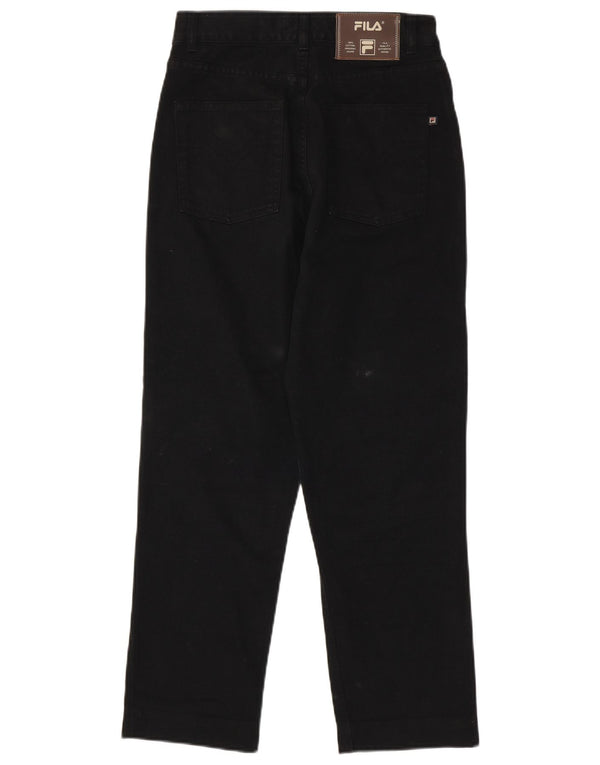 Fila Damen Tapered Jeans IT 42 Medium W28 L27 Schwarz