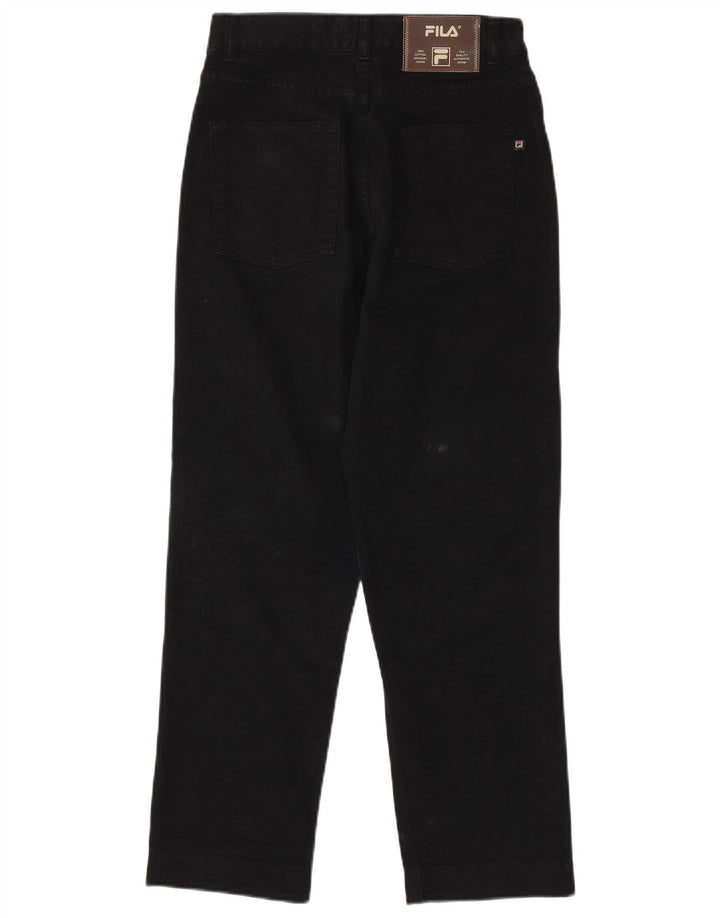 Fila Damen Tapered Jeans IT 42 Medium W28 L27 Schwarz