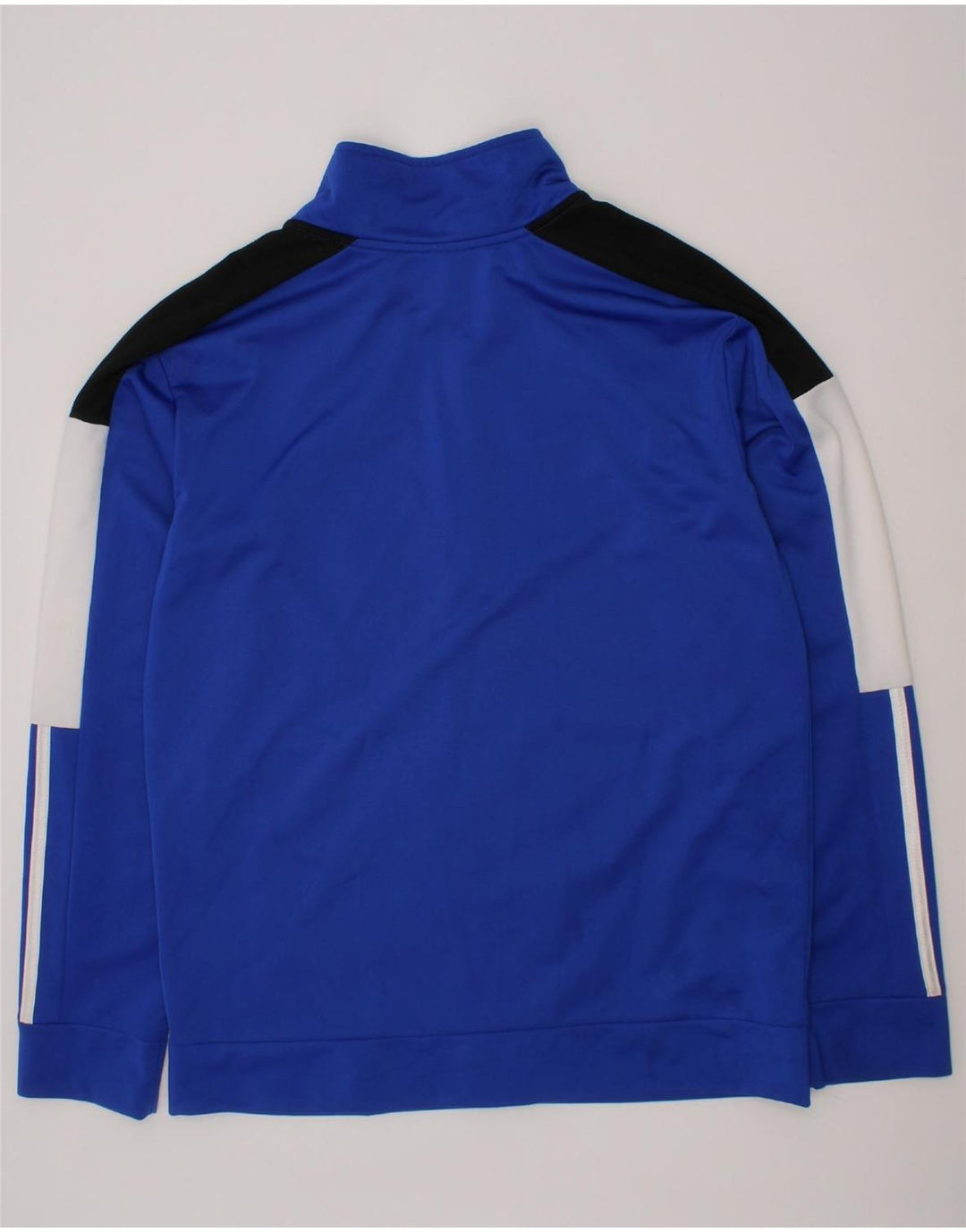 ADIDAS Boys Tracksuit Top Jacket 14-15 Years Large Blue Colourblock Vintage Adidas and Second-Hand Adidas from Messina Hembry 