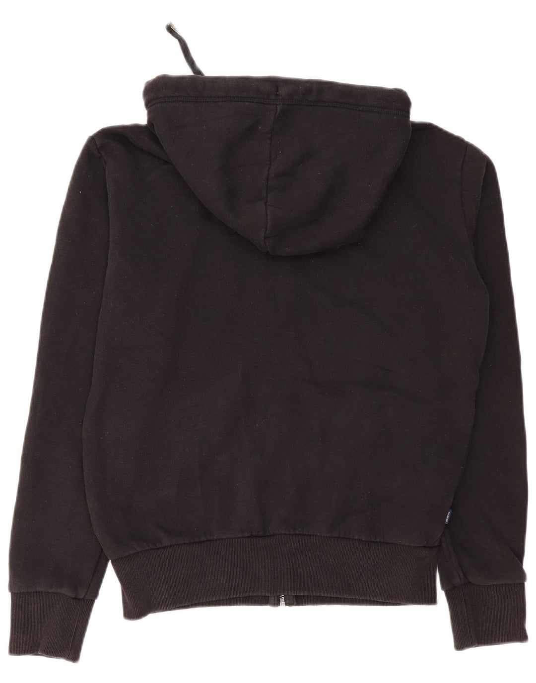 Superdry Herren-Kapuzenpullover mit Reißverschluss, Größe S, schwarze Baumwolle