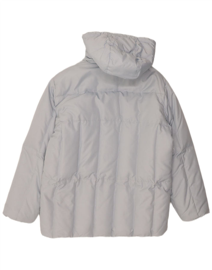 ELHO Wattierte Damenjacke mit Kapuze, UK 14, Größe L, blau, Polyester