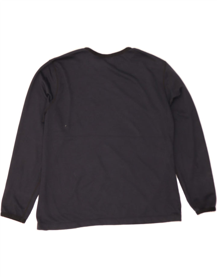 NIKE Womens Top Long Sleeve US 12/14 Large Black Polyester Vintage Nike and Second-Hand Nike from Messina Hembry 