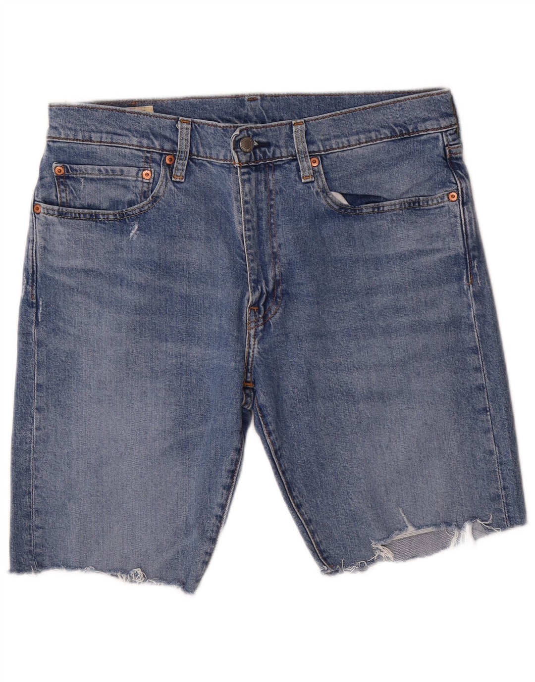 Levi's Herren 512 Denim Shorts W34 Große blaue Baumwolle