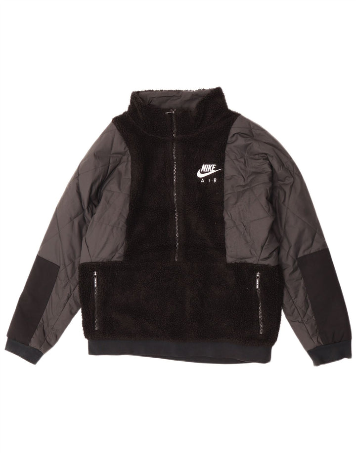 Nike Jungen Pullover Fleecejacke 13–14 Jahre XL Schwarz Polyester