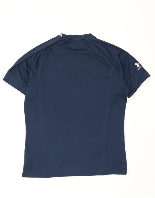 Under Armour Herren Heat Gear Graphic T-Shirt Top XL Marineblau Polyester