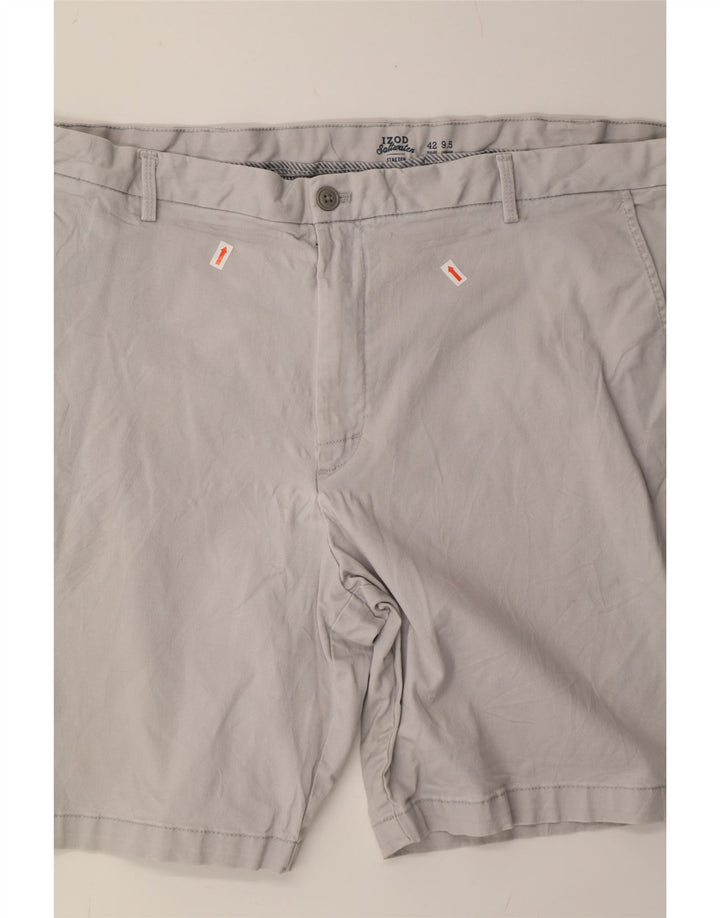 IZOD Mens Chino Shorts W42 2XL Grey Cotton Vintage Izod and Second-Hand Izod from Messina Hembry 