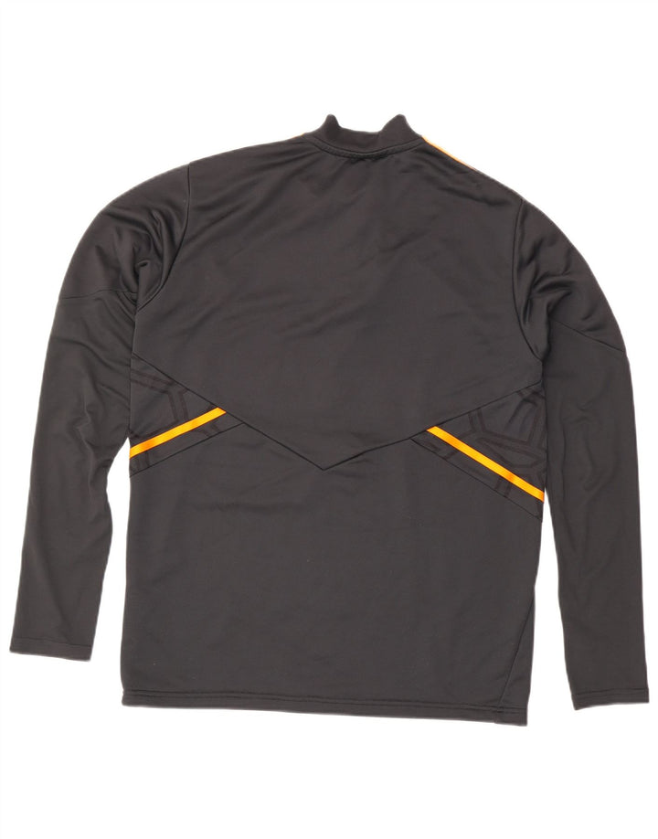 Adidas Herren Leeds United FC Grafik-Pullover-Trainingsanzug-Oberteil, Größe L, Grau