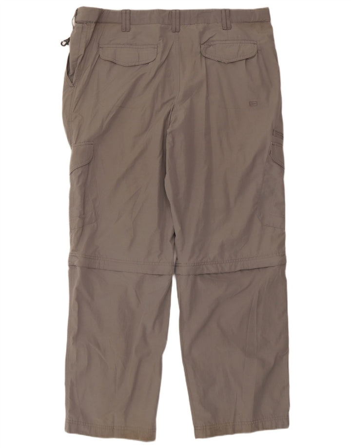 MARKS & SPENCER Gerade Herren-Cargohose W40 L31 Graues Polyamid