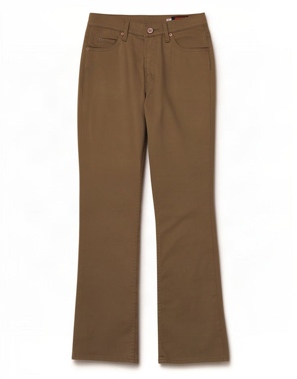 Big John Damen Bootcut-Hose W29 L32 Khaki Baumwolle