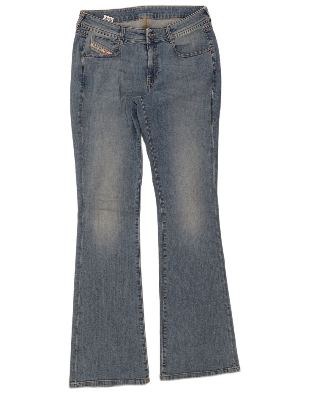 Diesel Damen Schlagjeans W29 L33 Blaue Baumwolle