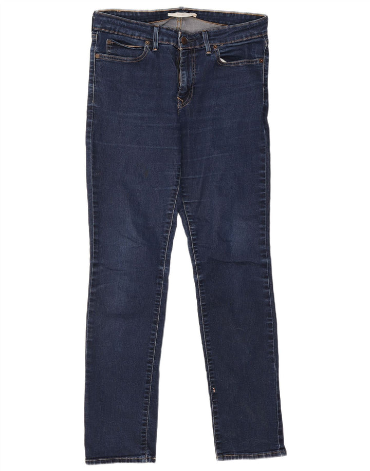 LEVI'S Damen 712 Slim Jeans W29 L30 Marineblau Baumwolle