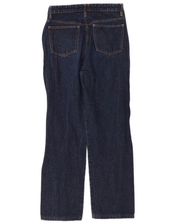 Zara Damen Straight Jeans EU 36 XS W26 L29 Marineblau