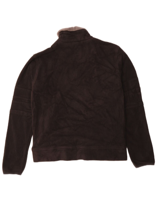 Lotto Damen-Fleecepullover mit Reißverschluss am Hals, UK 14, Größe L, Schwarz, Polyester