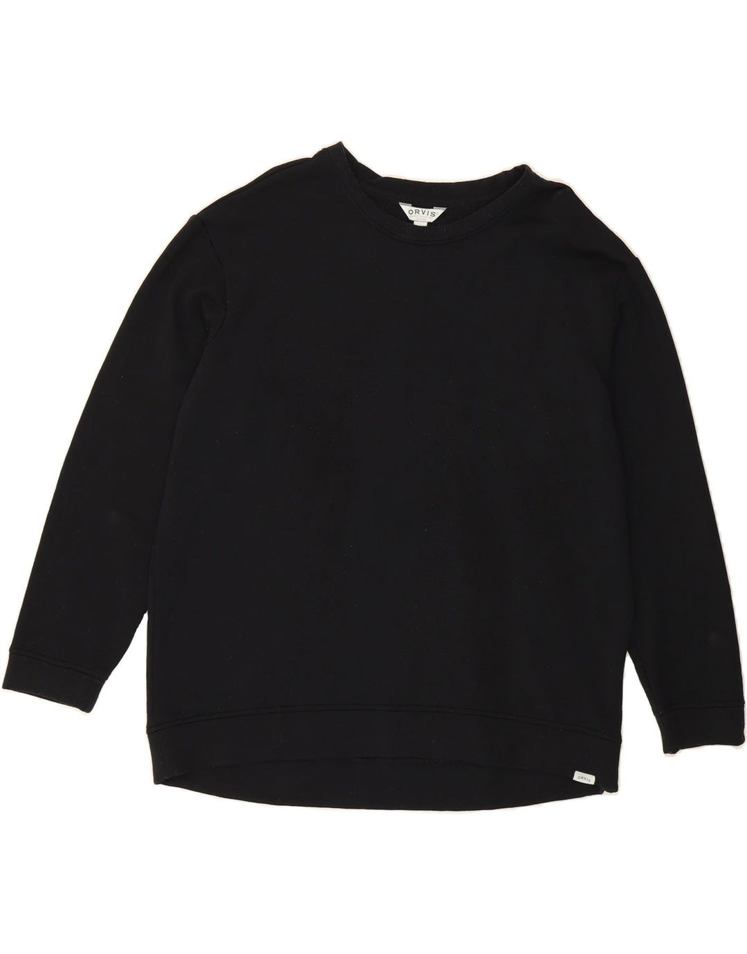 ORVIS Mens Sweatshirt Jumper Large Black Modal Vintage Orvis and Second-Hand Orvis from Messina Hembry 