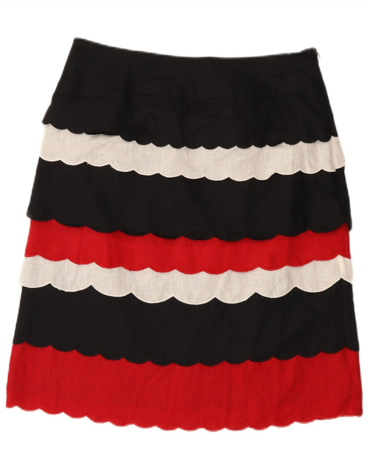 Marks & Spencer Damen Per Una Schößchenrock UK 12 Medium W32 Mehrfarbig