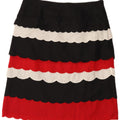 Marks & Spencer Damen Per Una Schößchenrock UK 12 Medium W32 Mehrfarbig