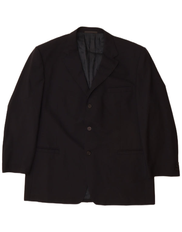 VERSACE Herren klassische 3-Knopf-Blazerjacke UK 42 XL Marineblau