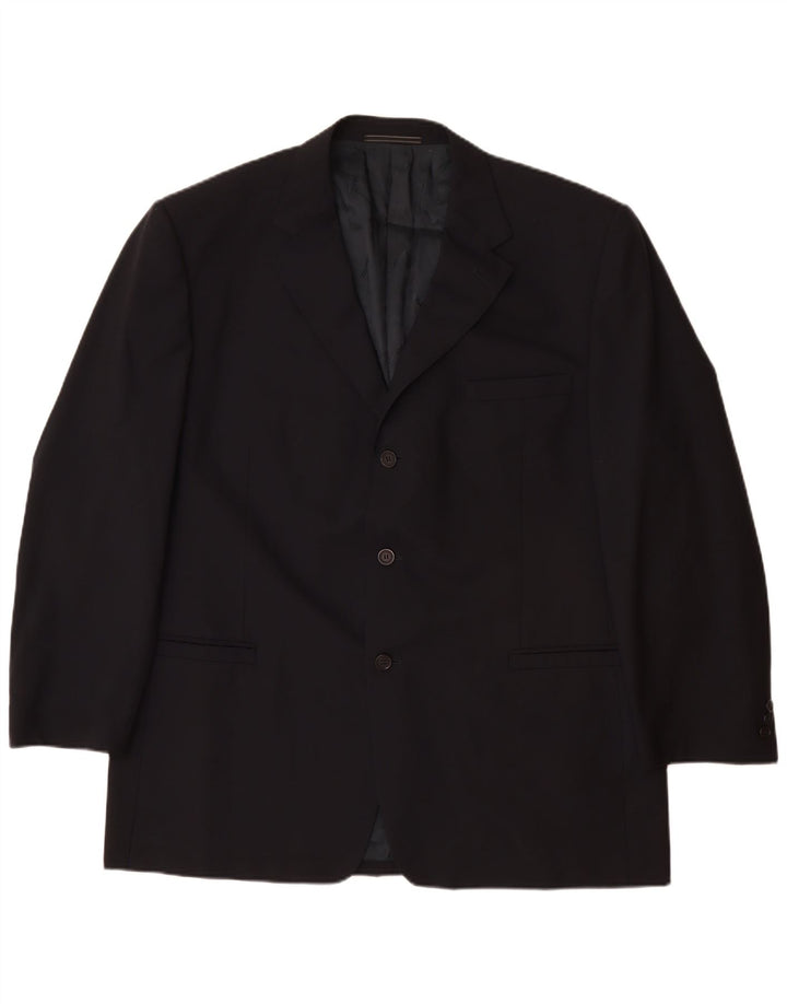 VERSACE Herren klassische 3-Knopf-Blazerjacke UK 42 XL Marineblau