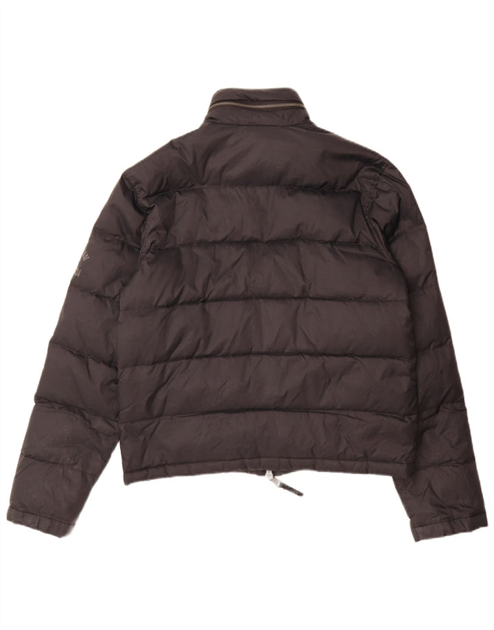 Calvin Klein Jeans Herren-Jacke mit Kapuze, gepolstert, Größe 38, mittelschwarz, Polyamid