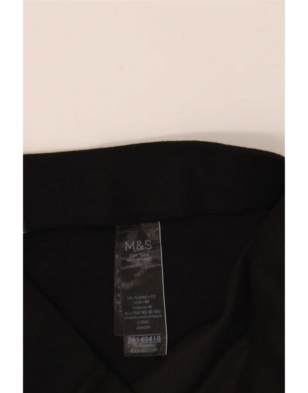 Marks & Spencer Damen Leggings UK 12 Mittelschwarze Viskose