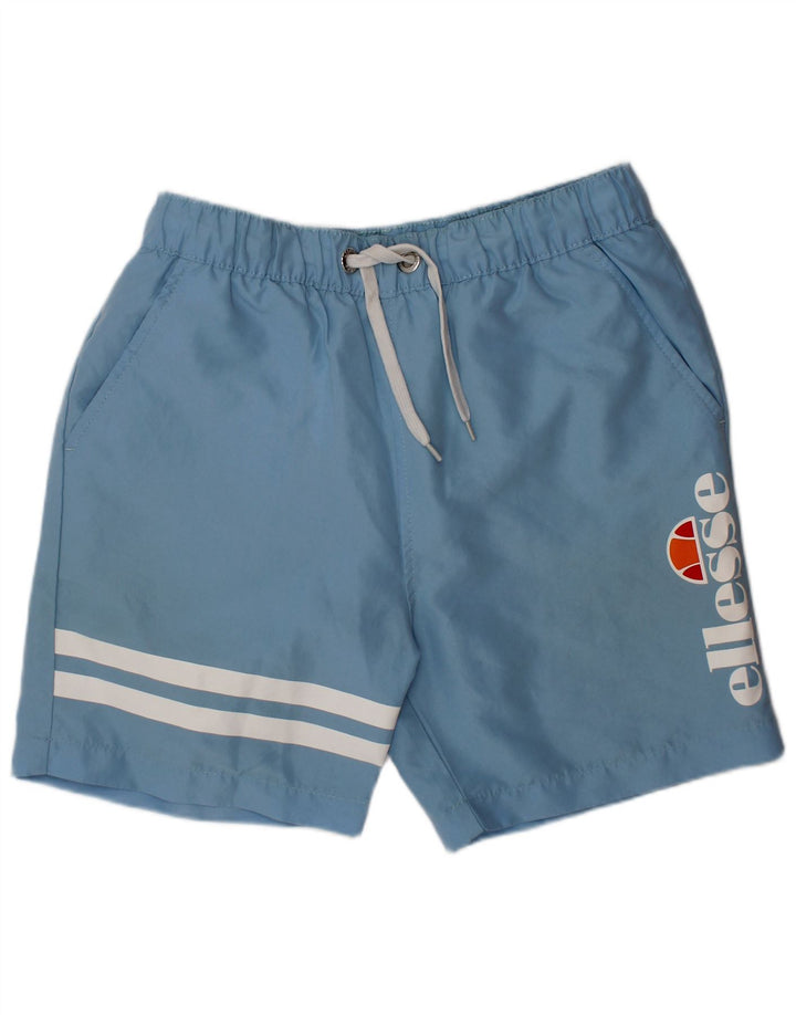 ELLESSE Jungen Badeshorts mit Grafik, 10–11 Jahre, blaues Polyester