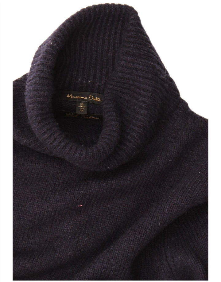 Massimo Dutti Damen-Pullover mit Rollkragen, Gr. 12, mittleres Marineblau