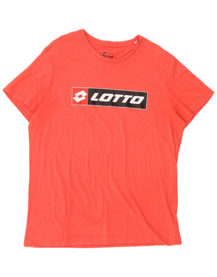 LOTTO Herren Grafik T-Shirt Top 2XL Rot