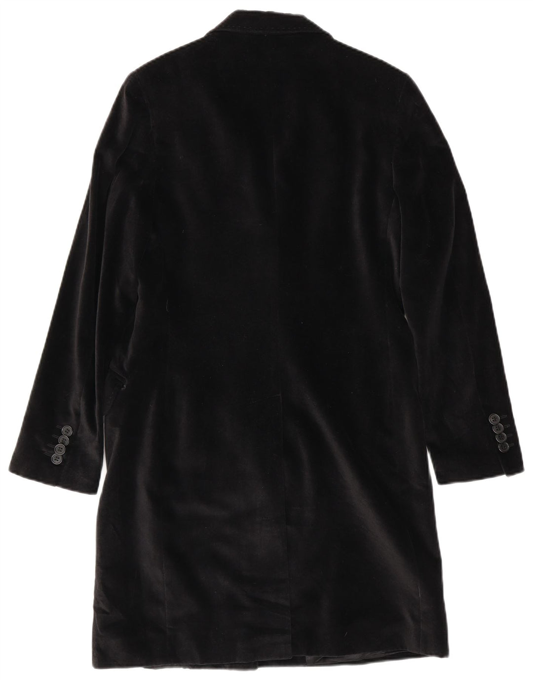 John Ashfield Damen Samtmantel UK 10 Small Schwarz Baumwolle