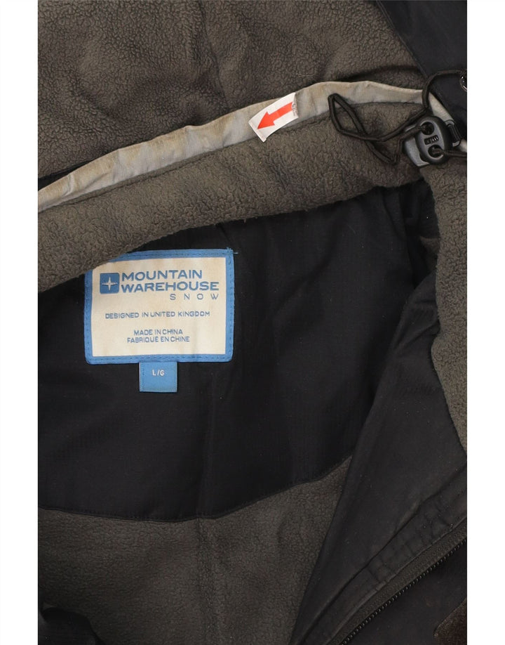 Mountain Warehouse Herren-Windbreaker-Jacke, UK 40, Größe L, Schwarz, Farbblock